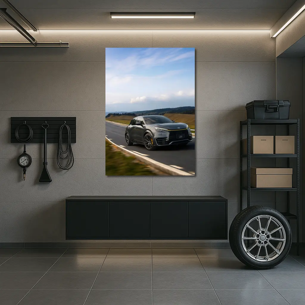 Lexus LBX Driving On Open Road – Wall Art
