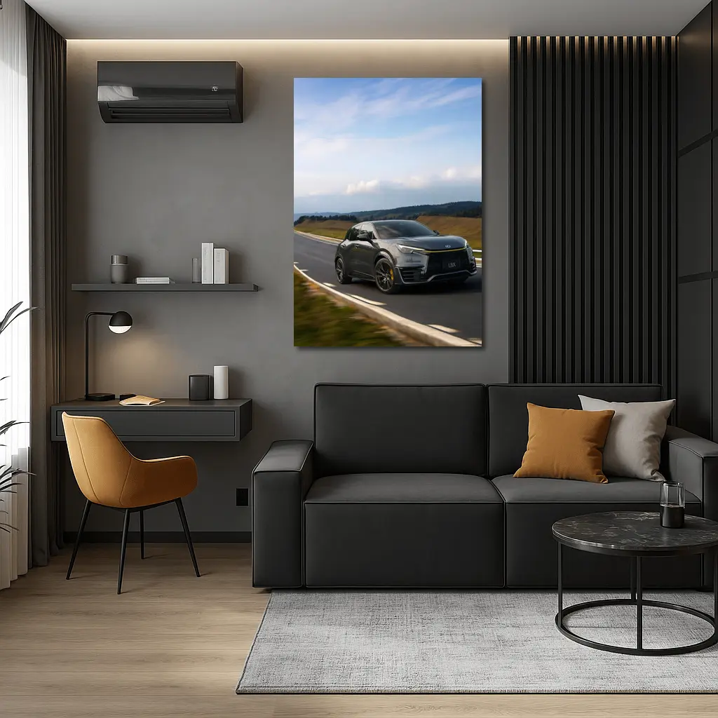 Lexus LBX Driving On Open Road – Wall Art