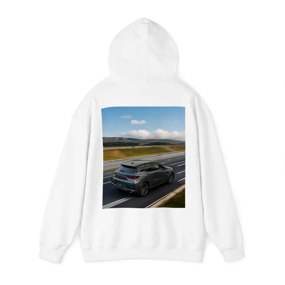 Lexus LBX Driving Open Highway Rolling Hills – Hoodies