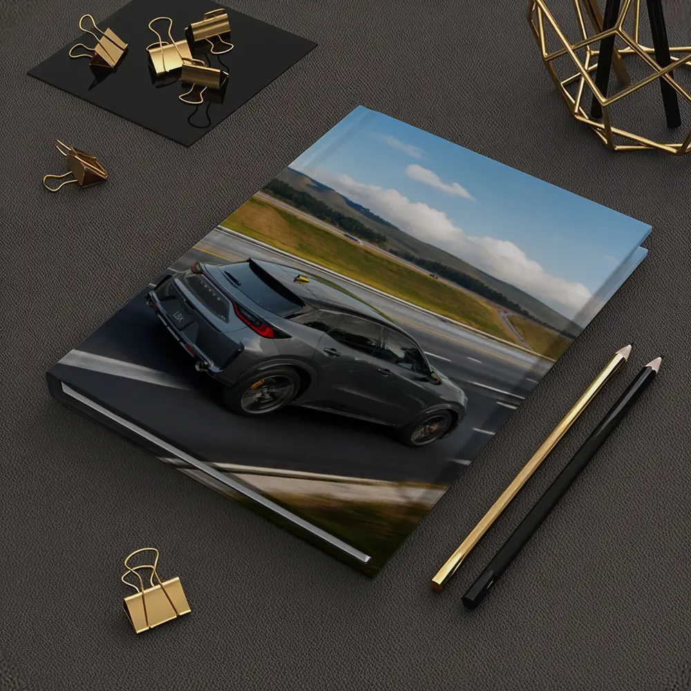 Lexus LBX Driving Open Highway Rolling Hills – Notebooks