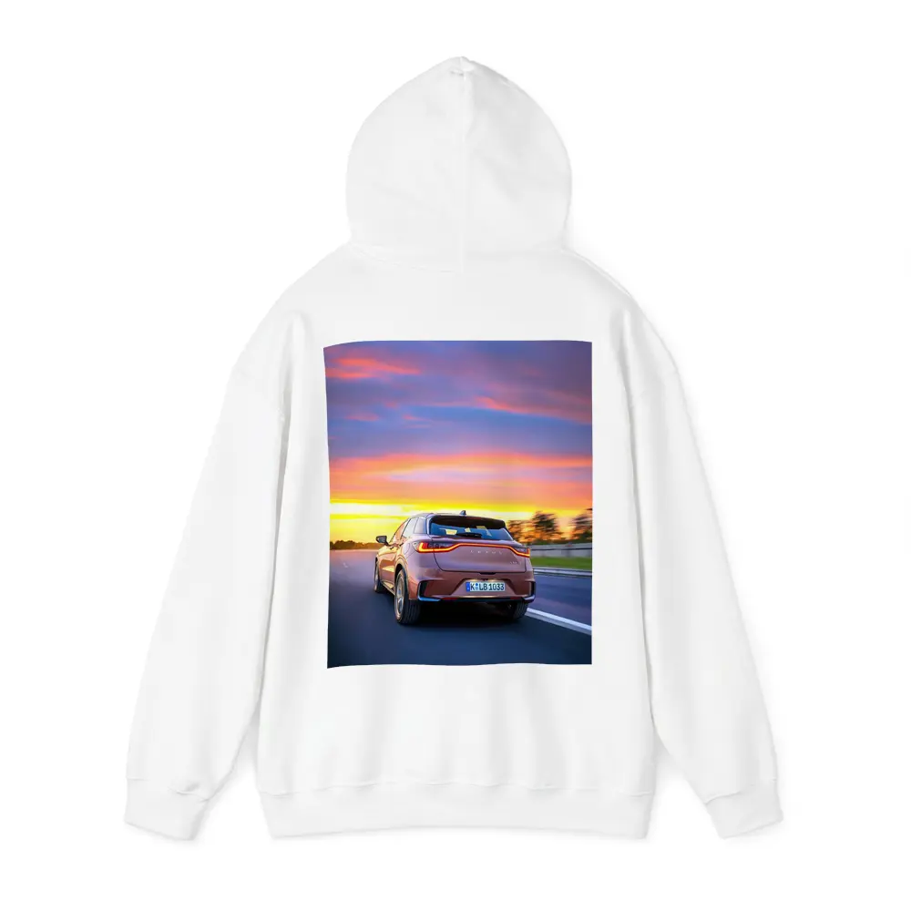 Lexus LBX Driving At Sunset Highway – Hoodies
