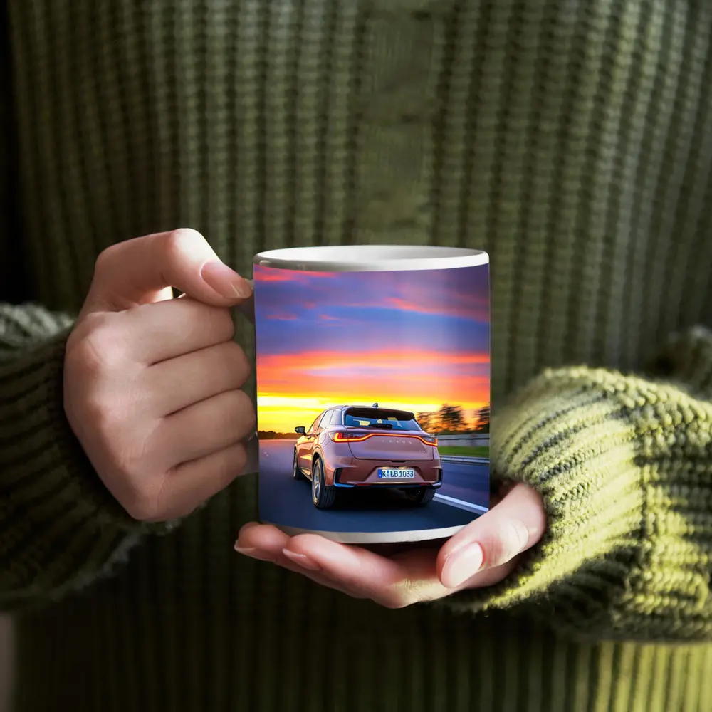 Lexus LBX Driving At Sunset Highway – Mugs
