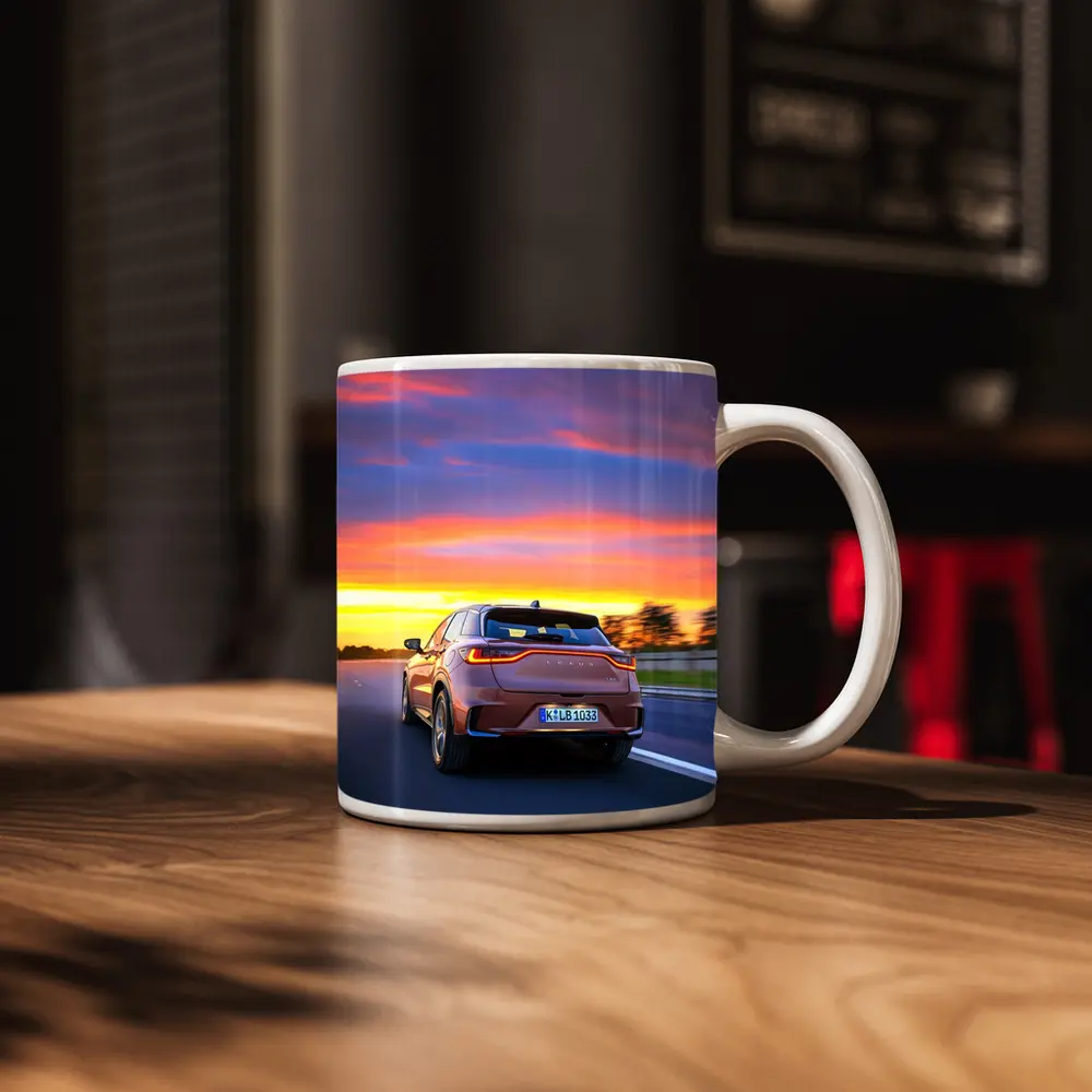 Lexus LBX Driving At Sunset Highway – Mugs