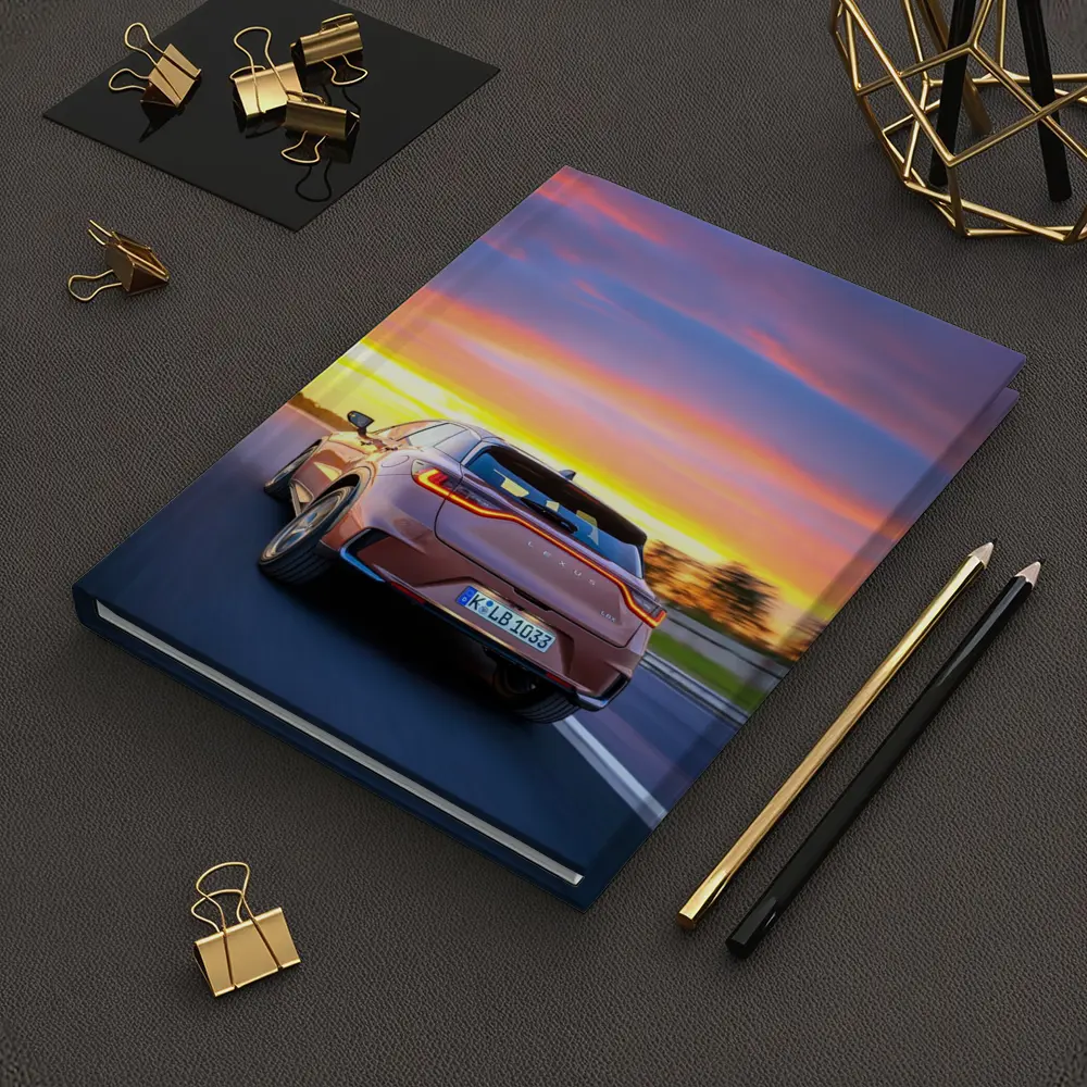 Lexus LBX Driving At Sunset Highway – Notebooks