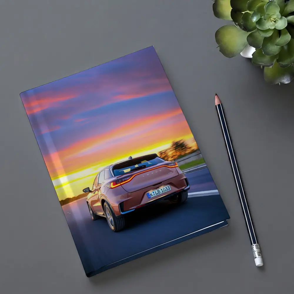 Lexus LBX Driving At Sunset Highway – Notebooks