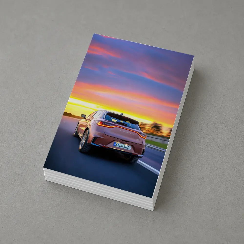 Lexus LBX Driving At Sunset Highway – Postcards
