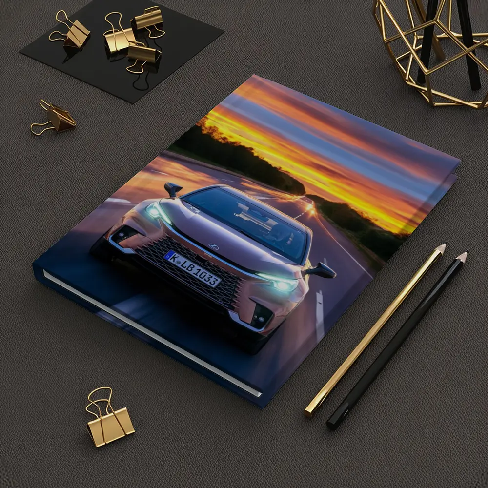 Lexus LBX Driving Highway At Sunset – Notebooks