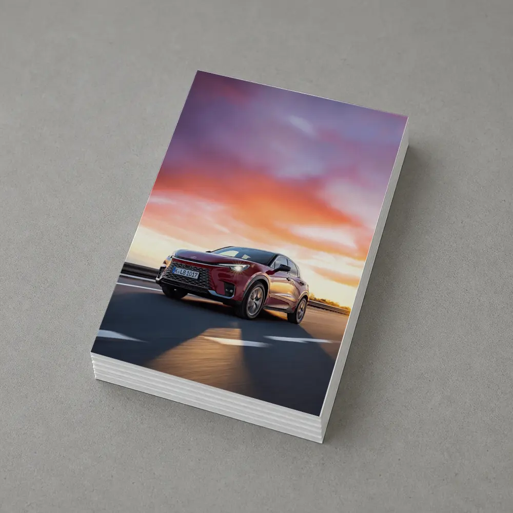 Lexus LBX Red SUV Sunset Drive – Postcards