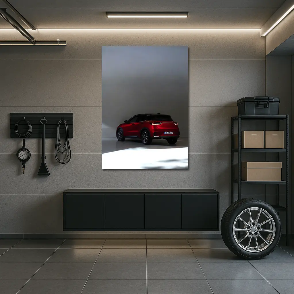 Lexus LBX Red SUV Studio Light – Wall Art