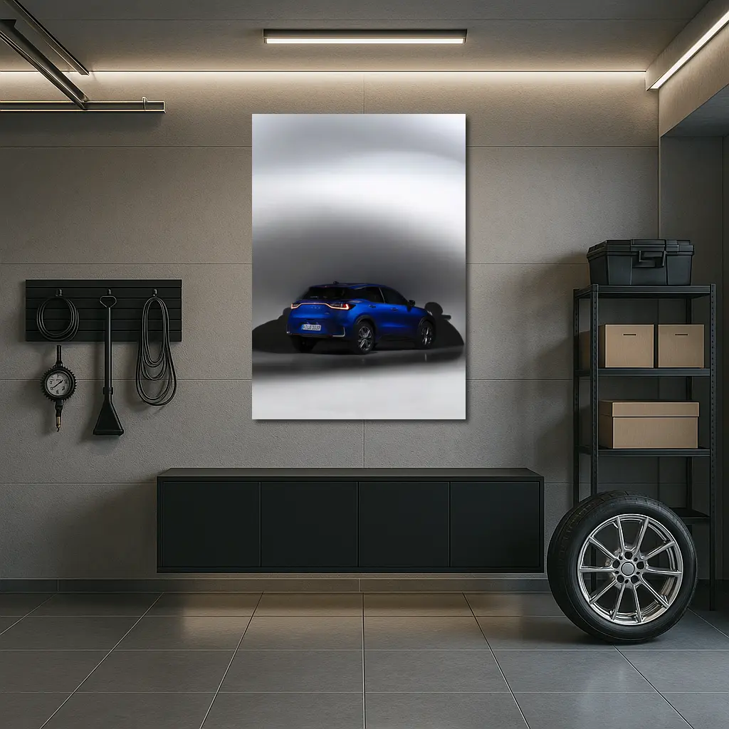 Lexus LBX Blue SUV Studio Shot – Wall Art