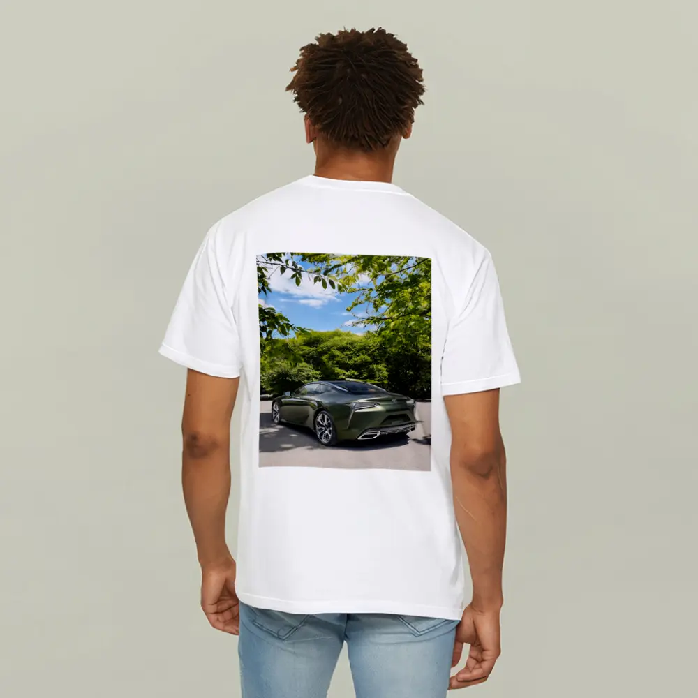 Lexus LC Green Coupe Surrounded By Trees – T-Shirts