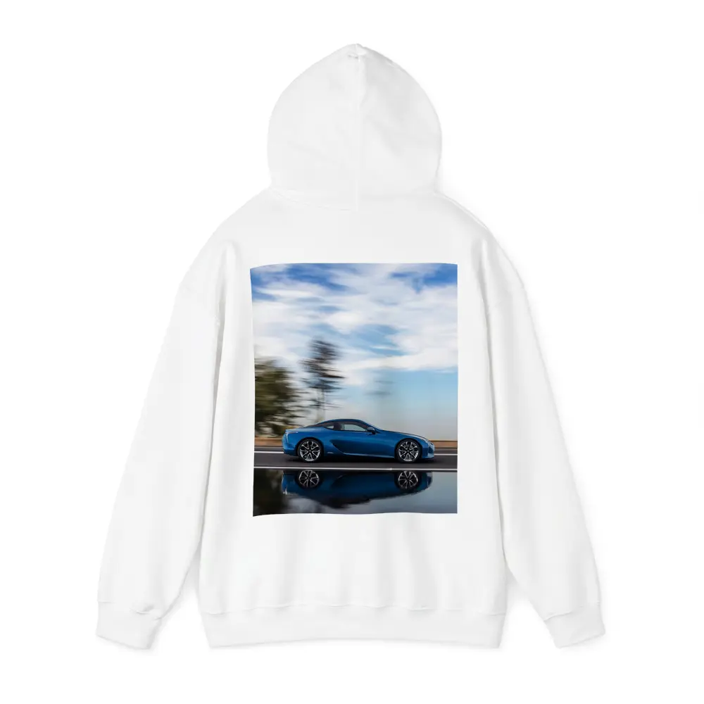 Lexus LC Blue Coupe Speed Road Shot – Hoodies