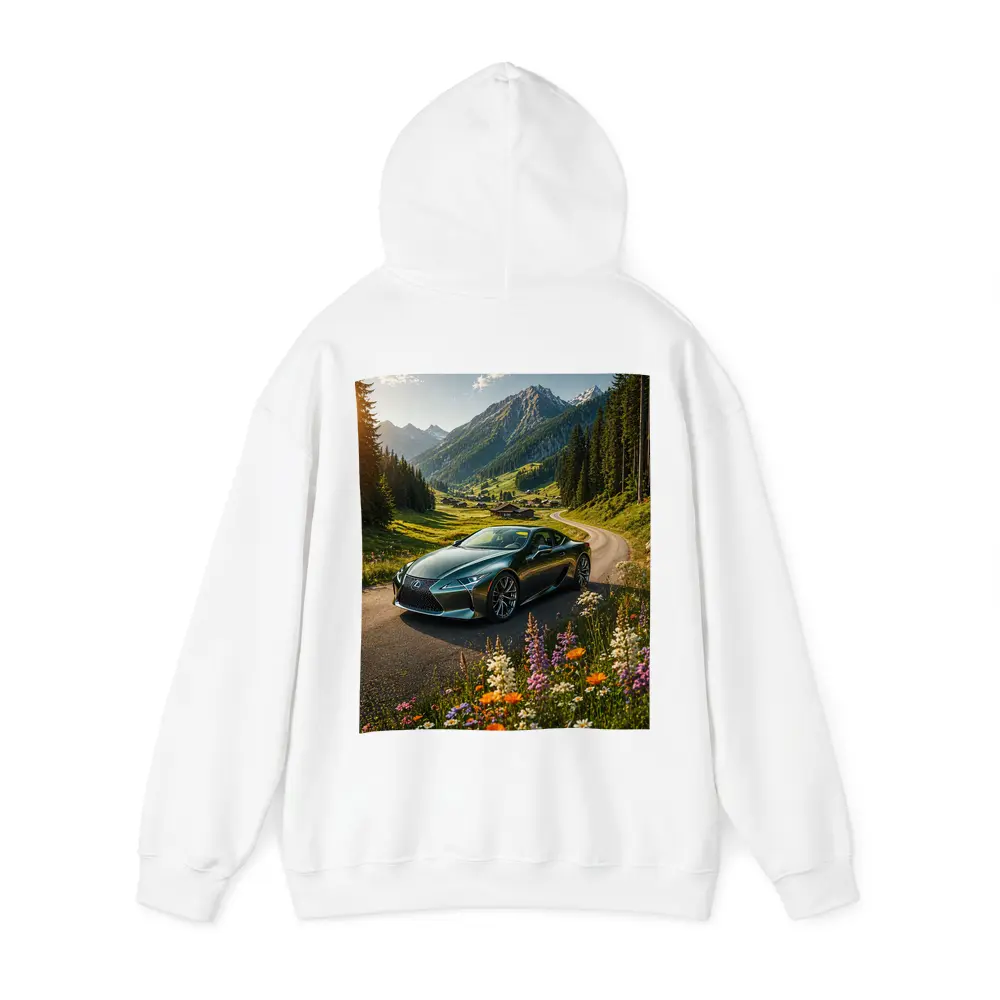 Lexus LC Green Coupe Alpine Mountain Road – Hoodies