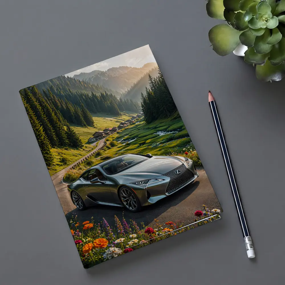 Lexus LC Coupe Mountain Valley Road – Notebooks