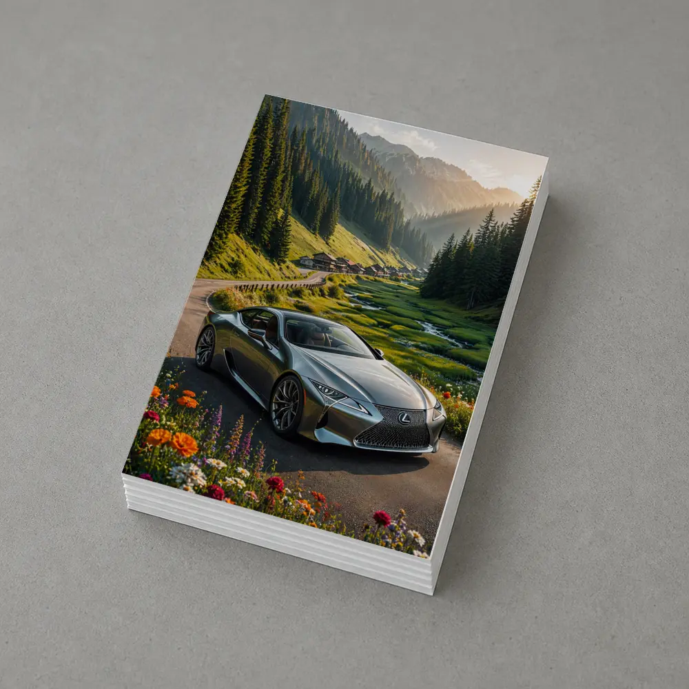 Lexus LC Coupe Mountain Valley Road – Postcards