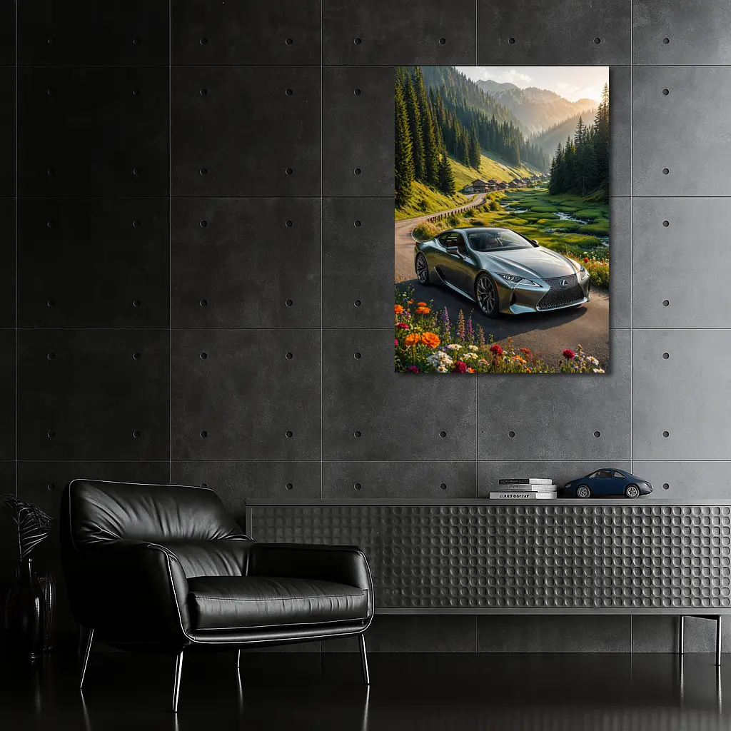 Lexus LC Coupe Mountain Valley Road – Wall Art