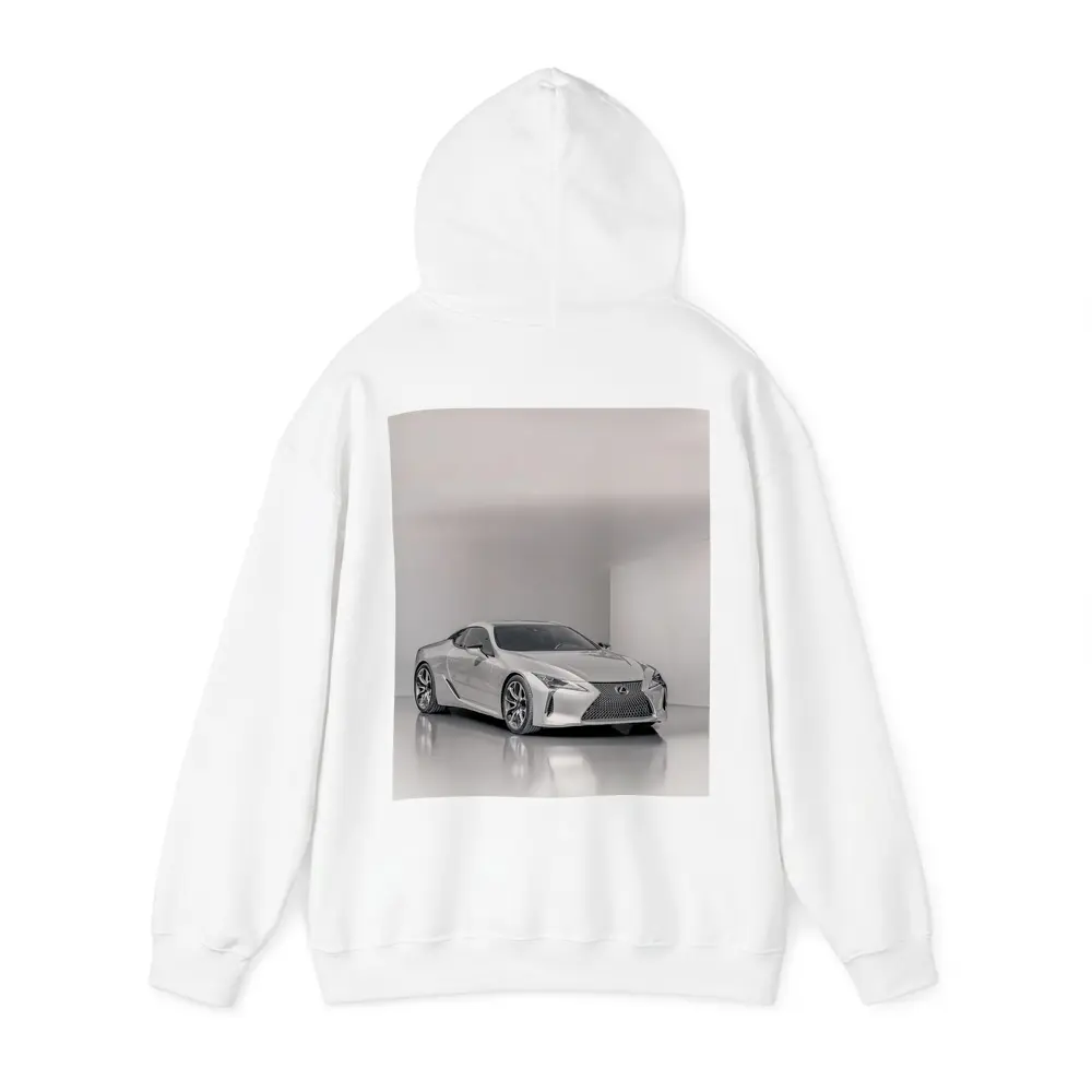 Lexus LC Silver Coupe Studio White Background – Hoodies
