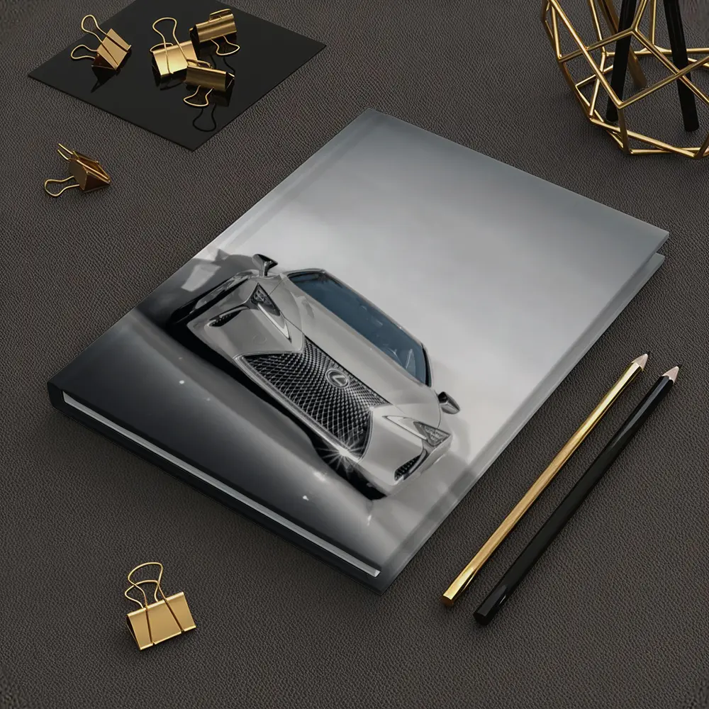 Lexus LC White Studio Light Background – Notebooks