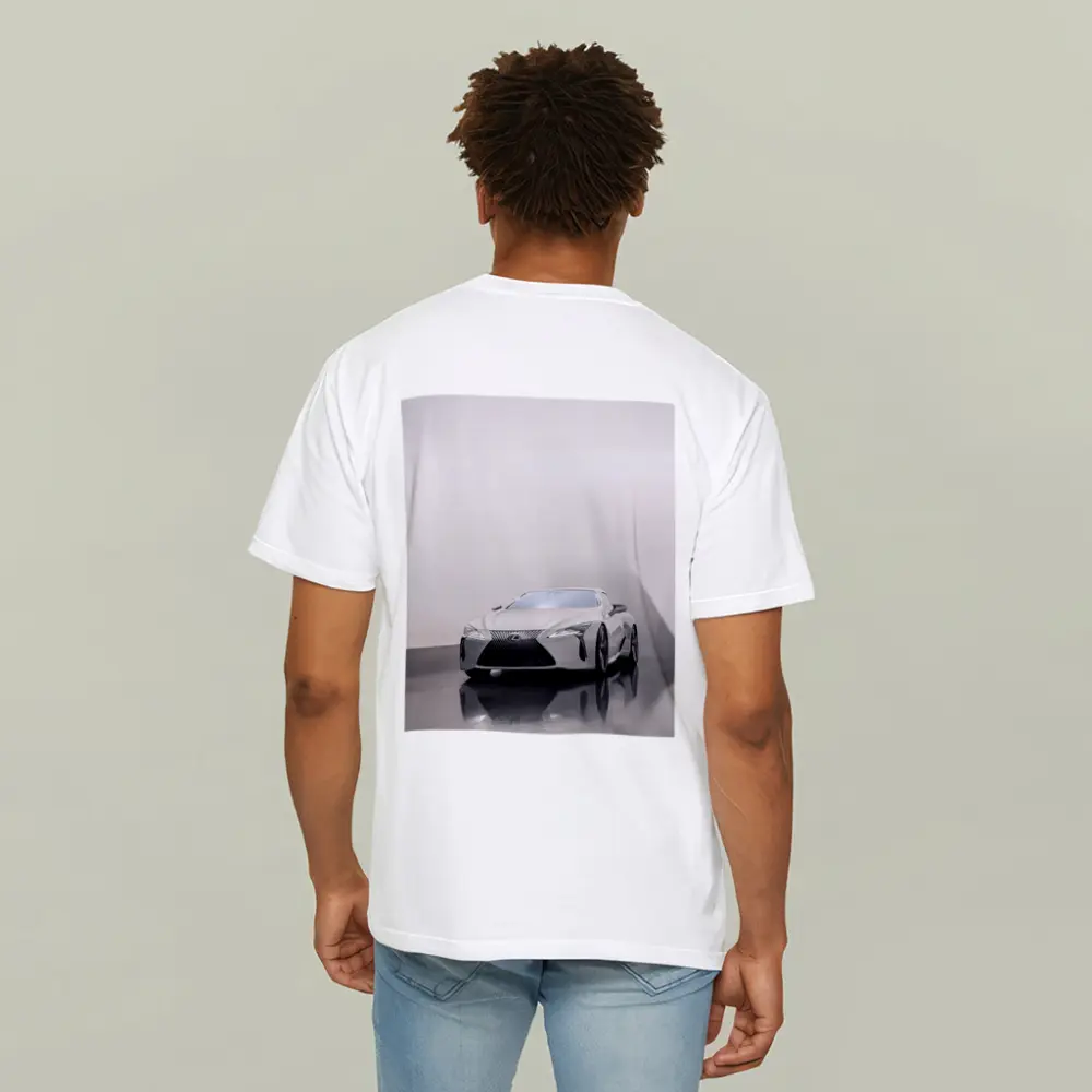 Lexus LC White Studio Minimal Background – T-Shirts