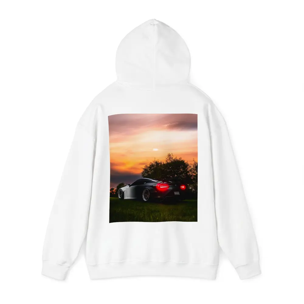 Lexus LC500 Black Sports Car Sunset Sky – Hoodies
