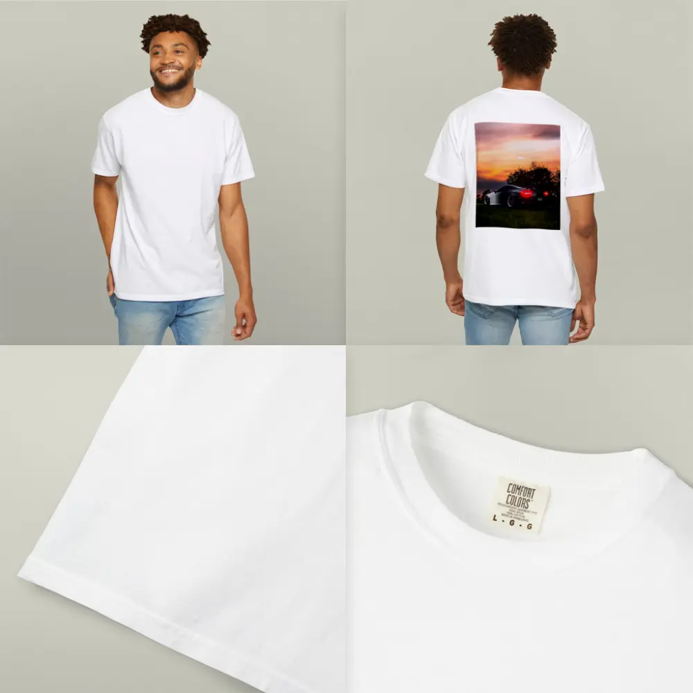 Lexus LC500 Black Sports Car Sunset Sky – T-Shirts