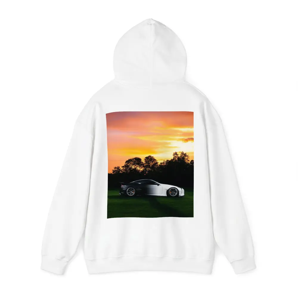 Lexus LC500 Coupe At Golden Sunset – Hoodies