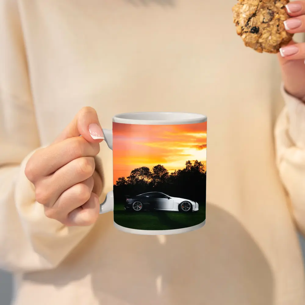 Lexus LC500 Coupe At Golden Sunset – Mugs