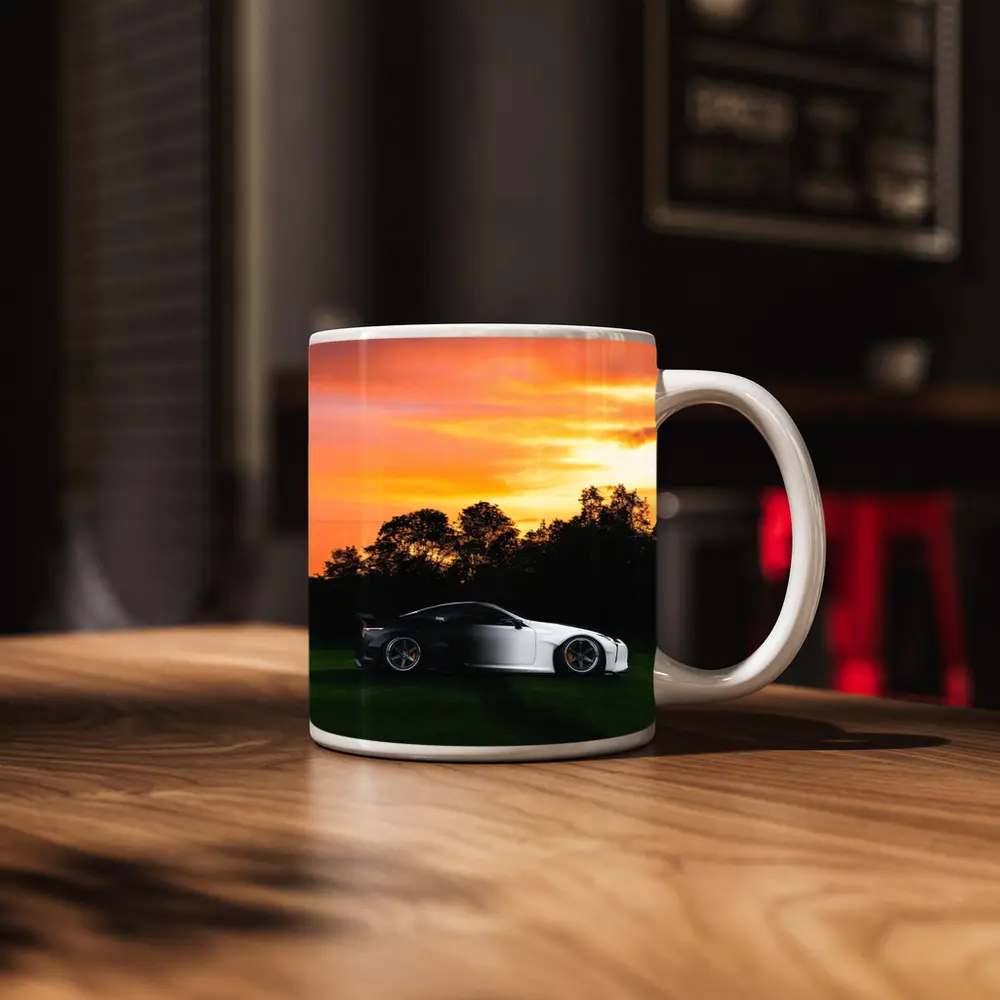 Lexus LC500 Coupe At Golden Sunset – Mugs
