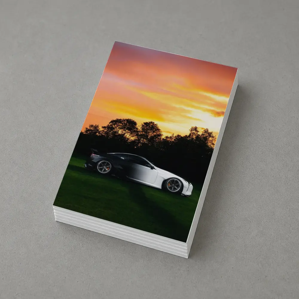 Lexus LC500 Coupe At Golden Sunset – Postcards