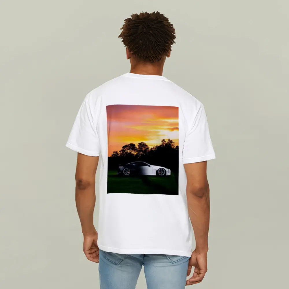 Lexus LC500 Coupe At Golden Sunset – T-Shirts
