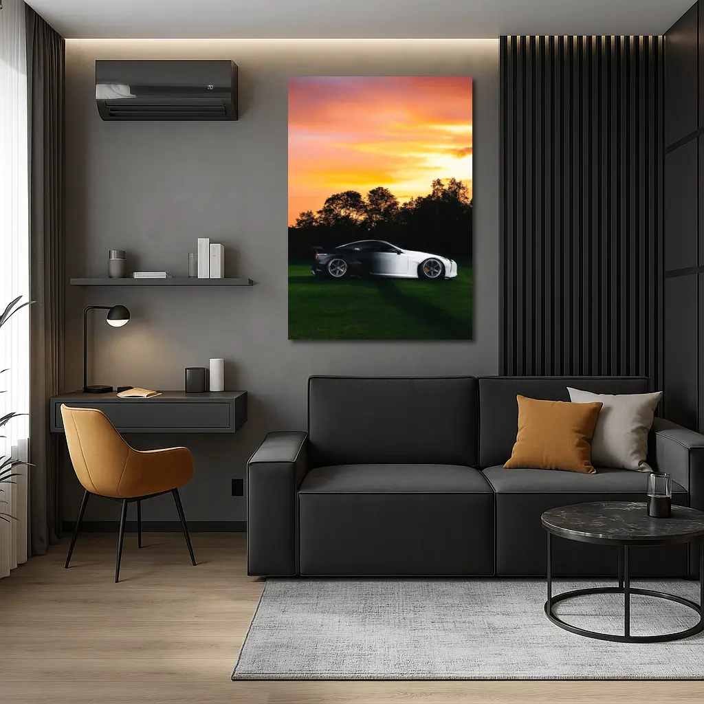 Lexus LC500 Coupe At Golden Sunset – Wall Art