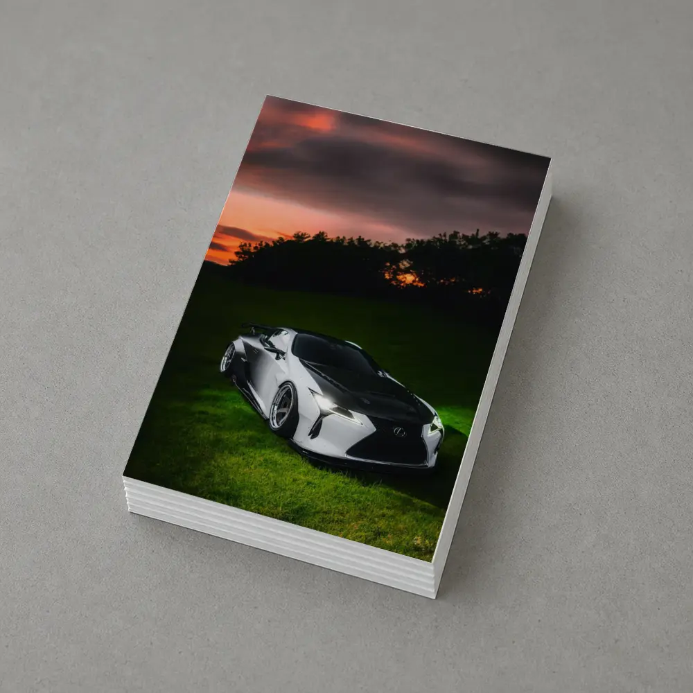 Lexus LC Wide Body Sunset Grass – Postcards
