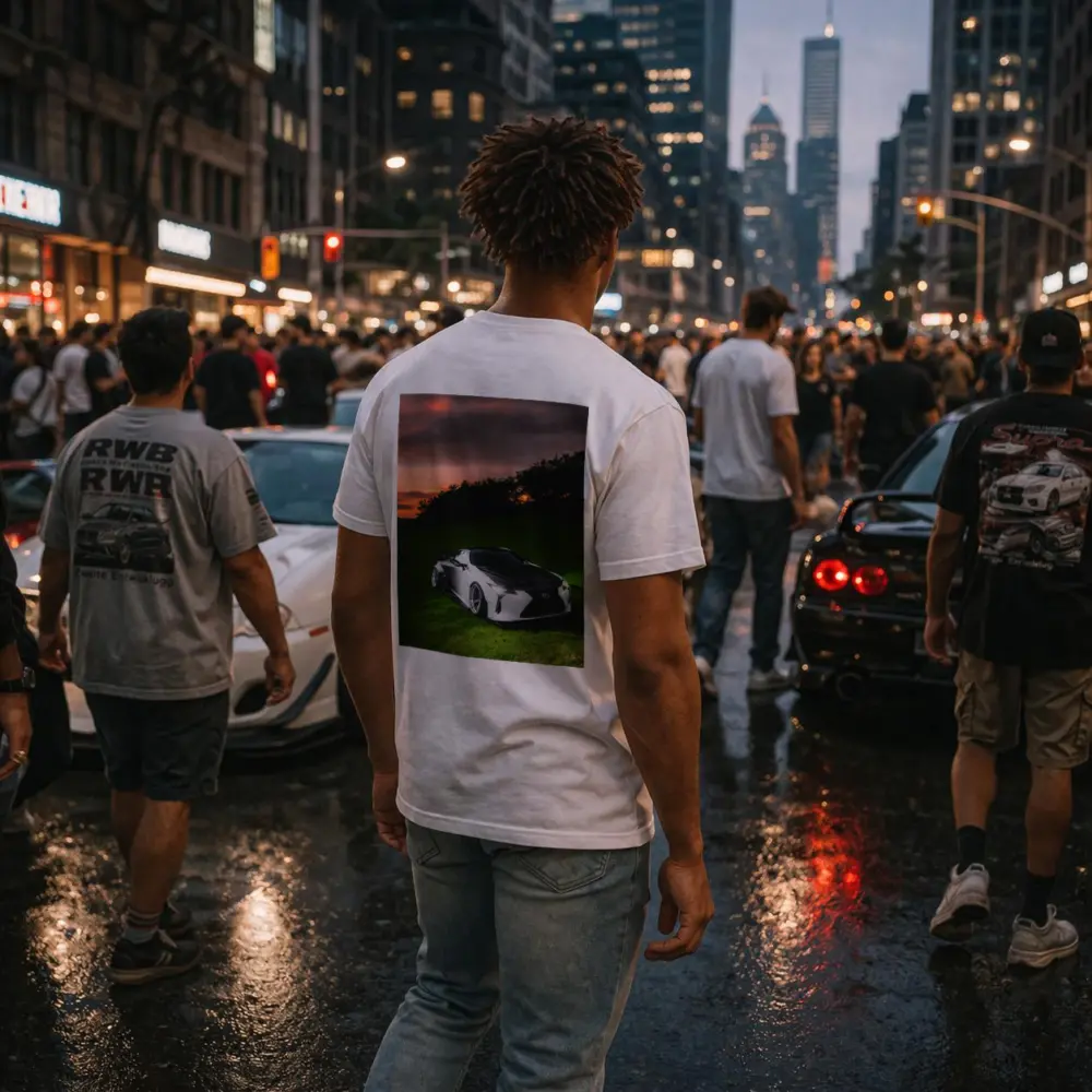 Lexus LC Wide Body Sunset Grass – T-Shirts