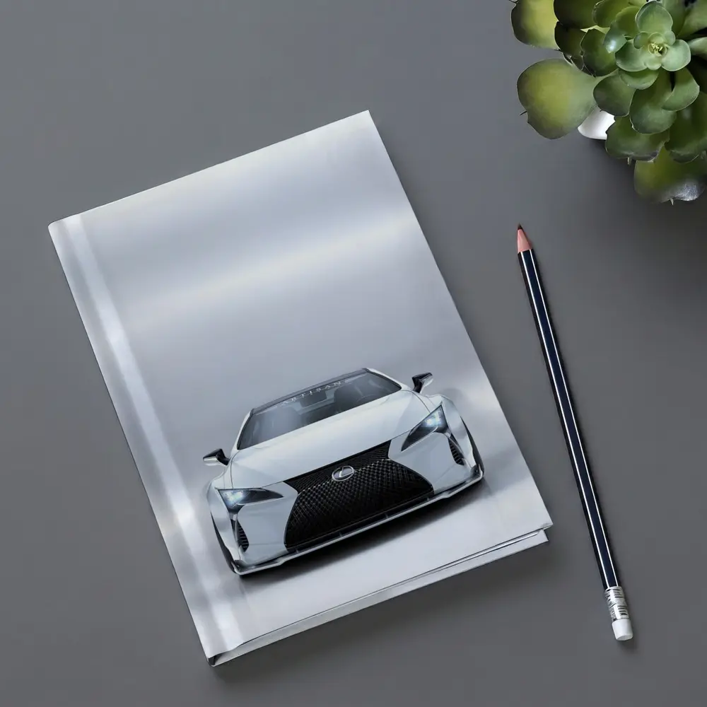 Lexus LC White Studio Front View – Notebooks