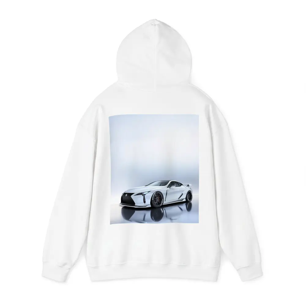 Lexus LC White Wide Body Studio Shot – Hoodies