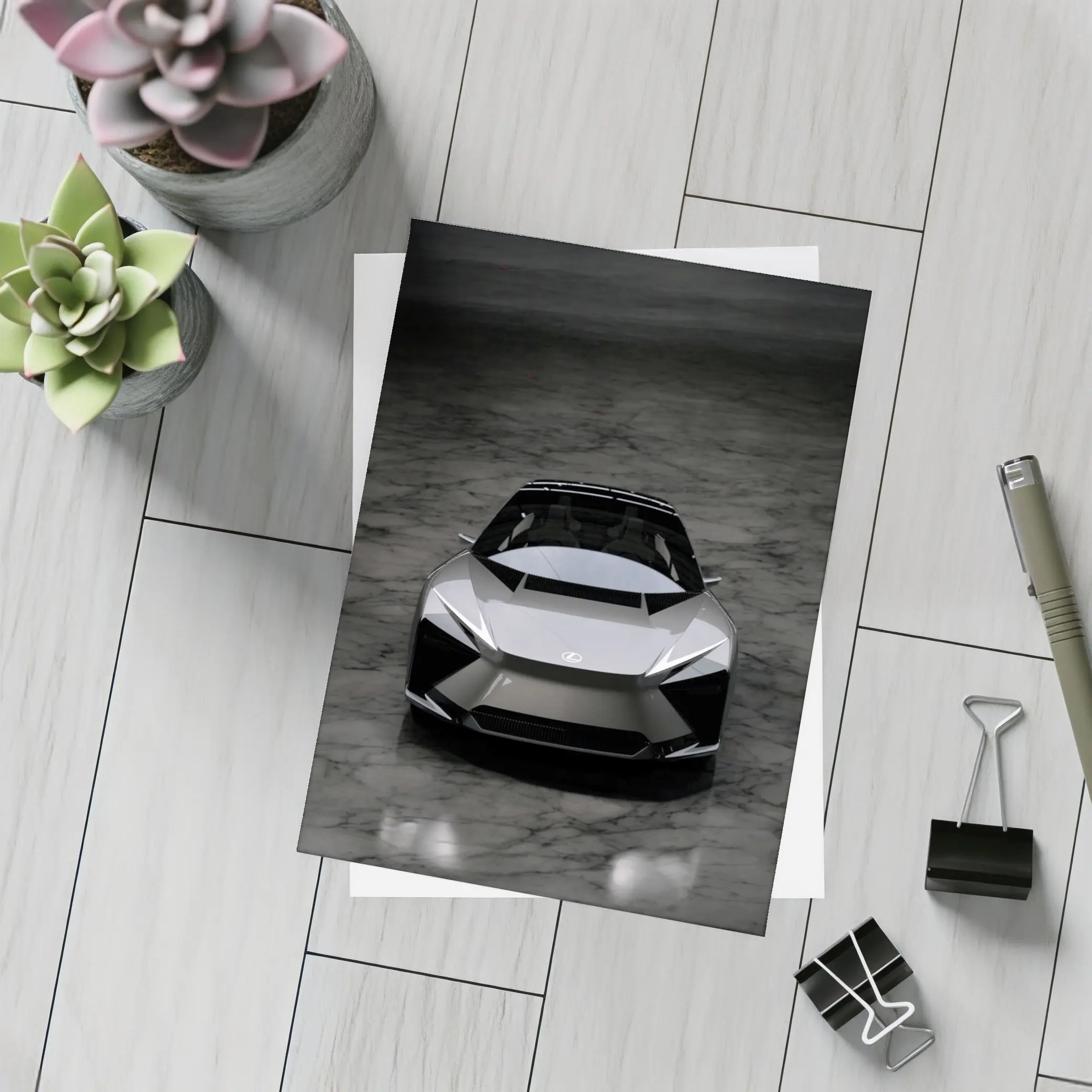 Lexus LF-ZC Concept Car Marble Floor – Postcards