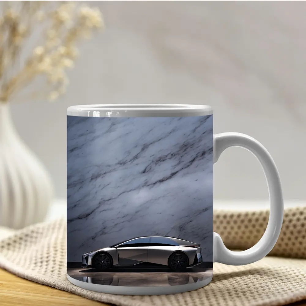 Lexus LF-ZC Concept Car Marble Background – Mugs