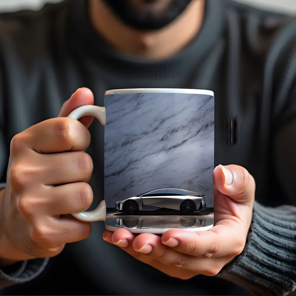 Lexus LF-ZC Concept Car Marble Background – Mugs
