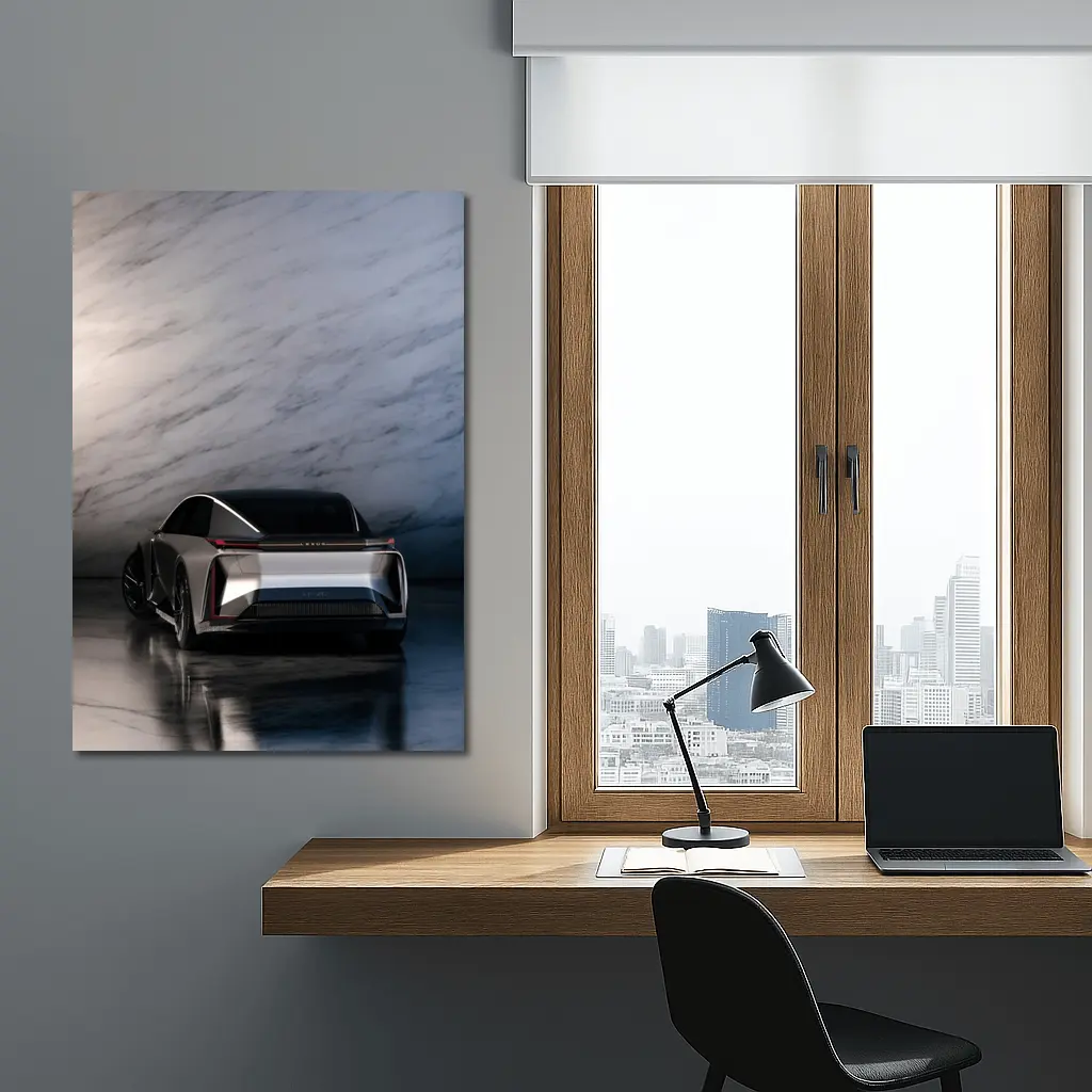 Lexus LF-ZC Concept Car Marble Studio – Wall Art