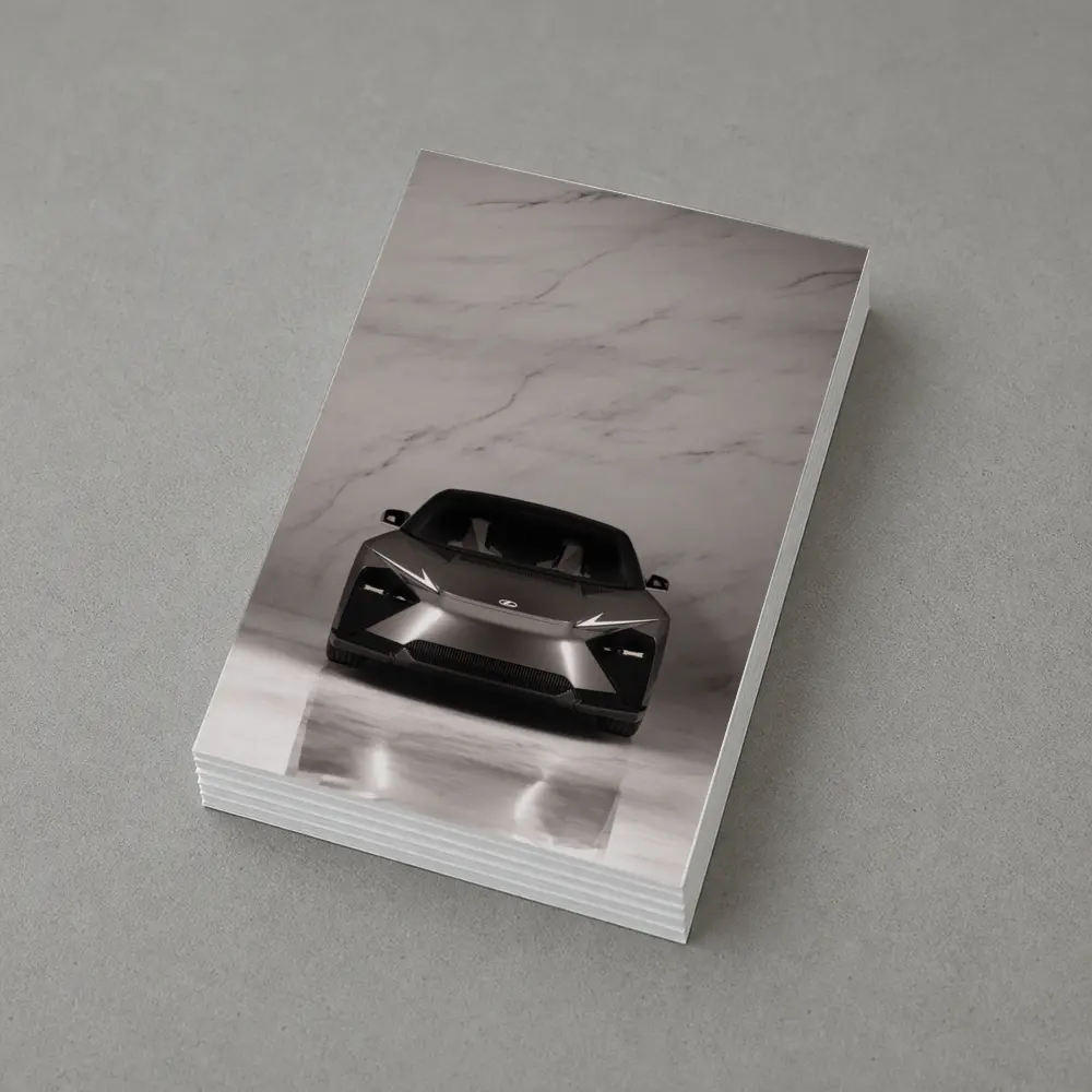 Lexus LF-ZC Concept Car White Marble Studio – Postcards