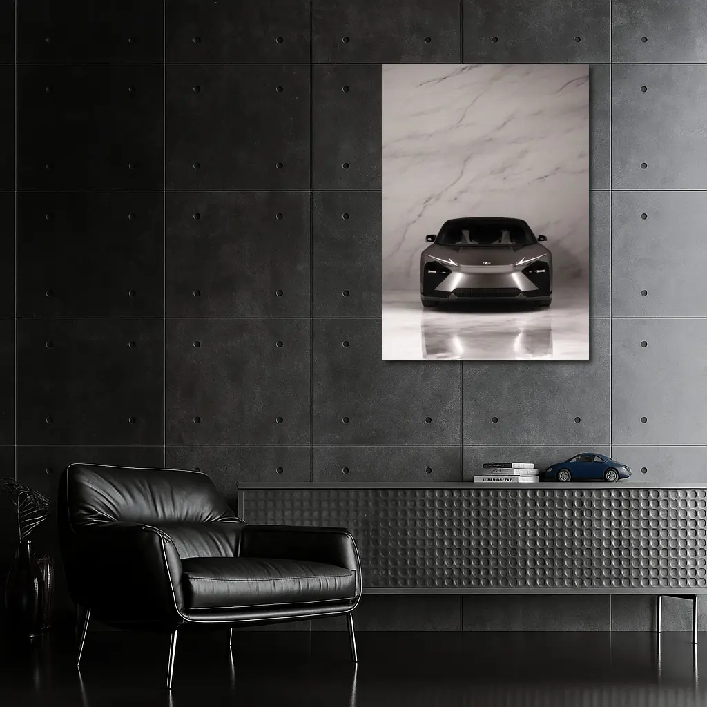 Lexus LF-ZC Concept Car White Marble Studio – Wall Art