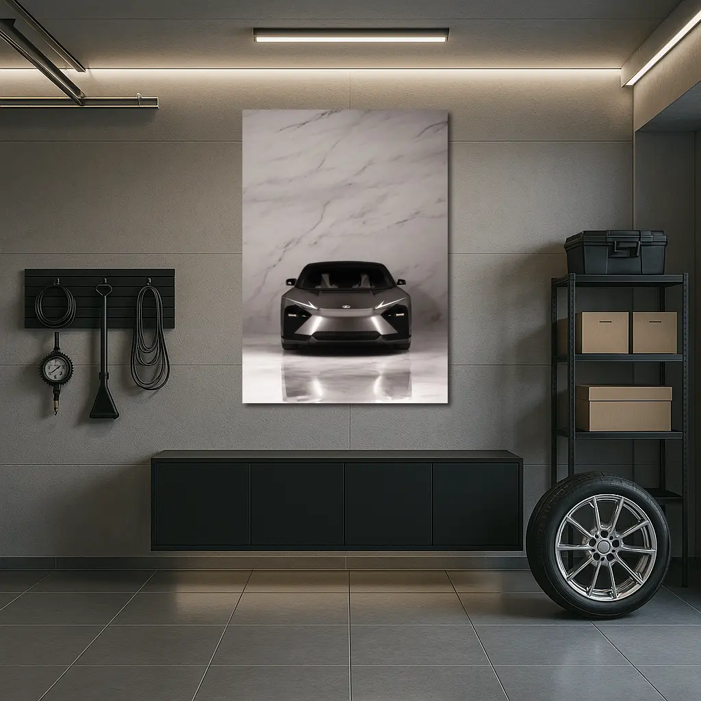 Lexus LF-ZC Concept Car White Marble Studio – Wall Art