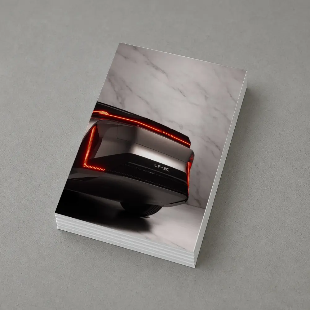 Lexus LF-ZC Concept Rear White Marble – Postcards