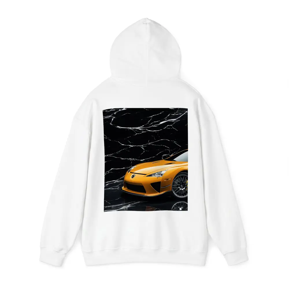 Lexus LFA Orange On Black Marble – Hoodies