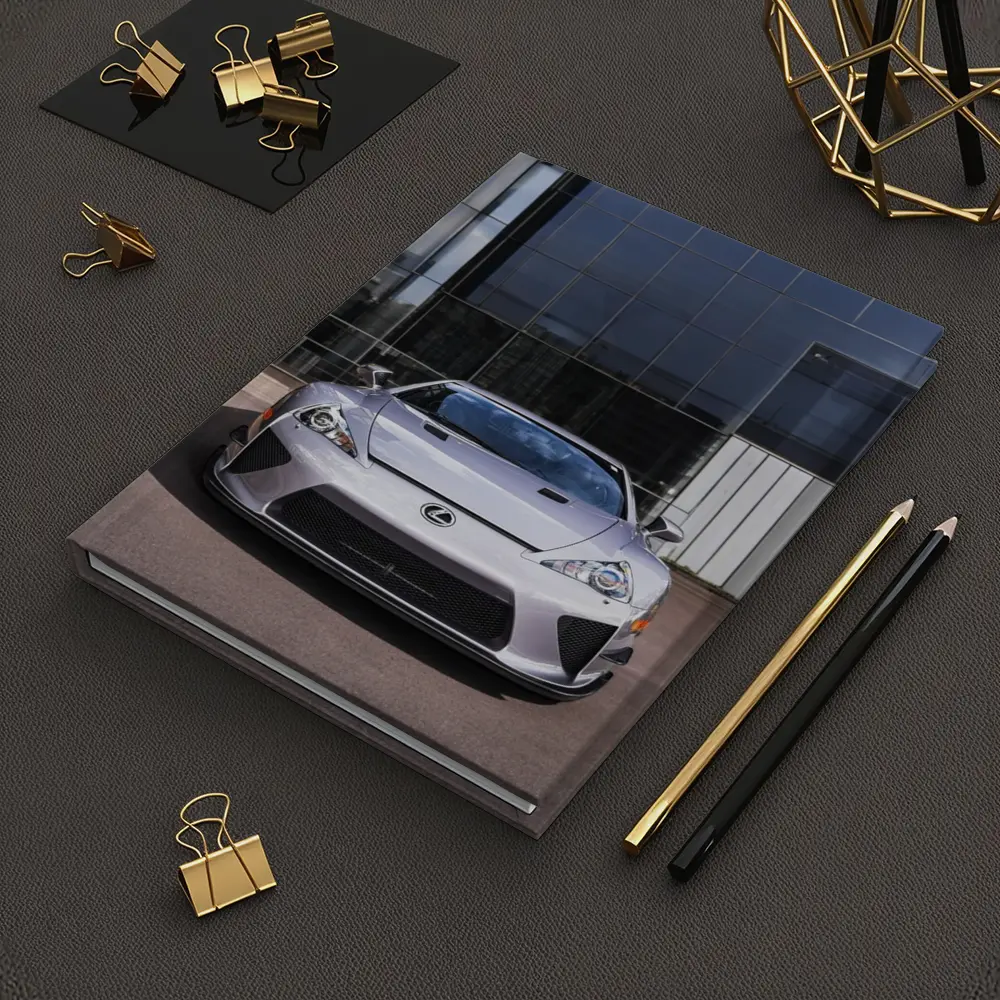 Lexus LFA Silver Front View Glass Building – Notebooks