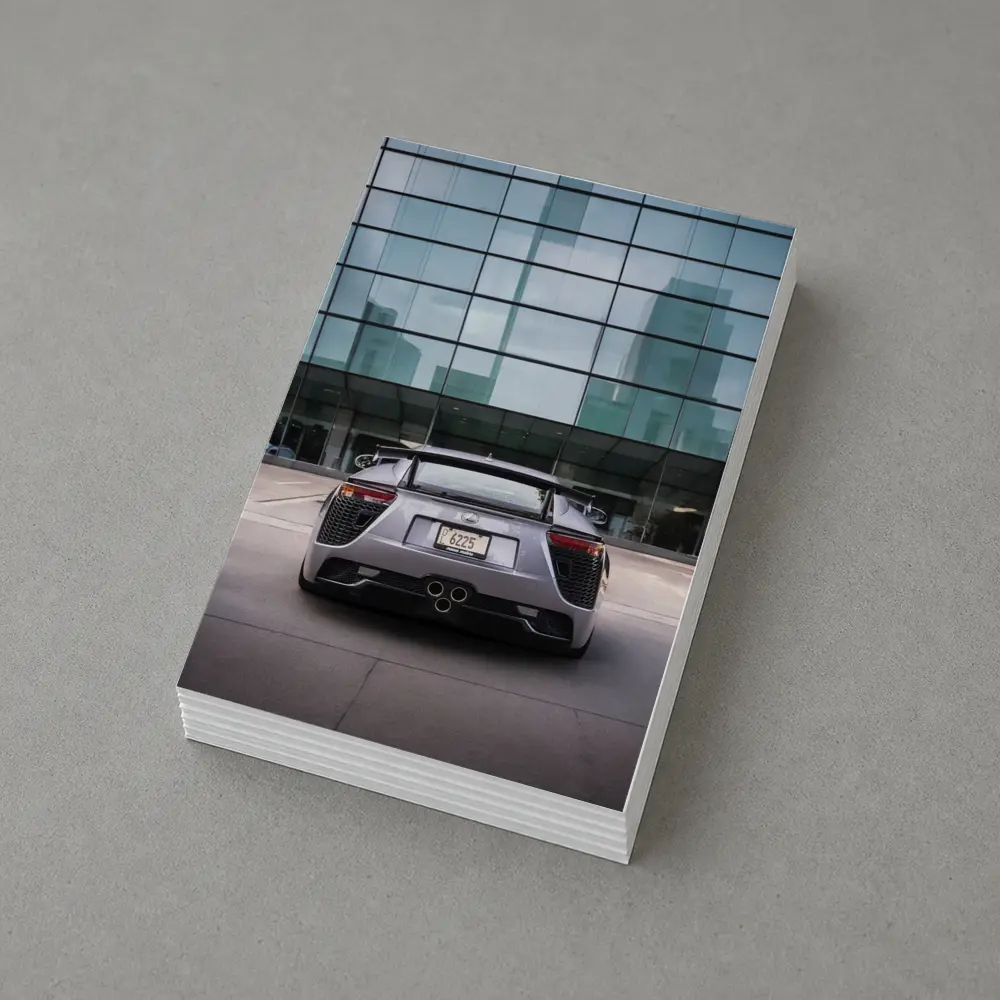 Lexus LFA Rear View Glass Building – Postcards