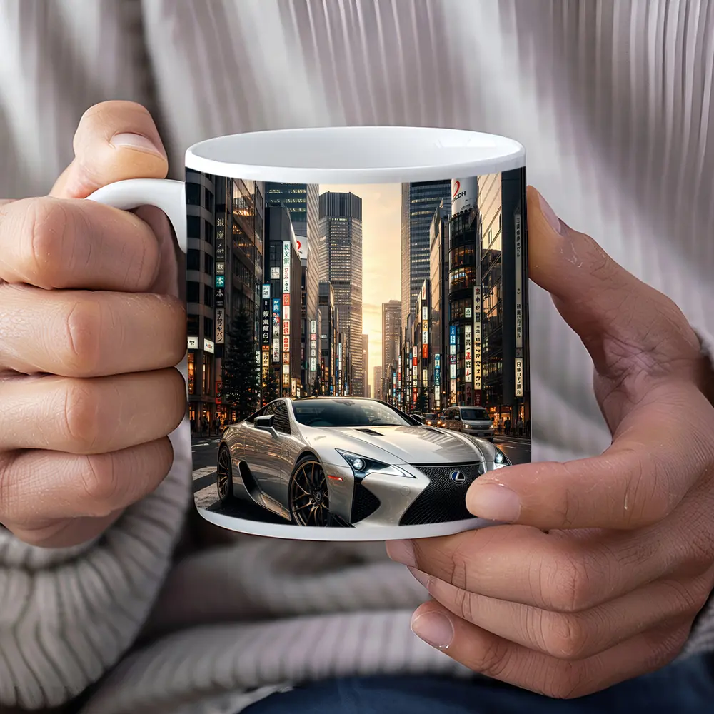 Lexus LC Tokyo City Street Sunset – Mugs
