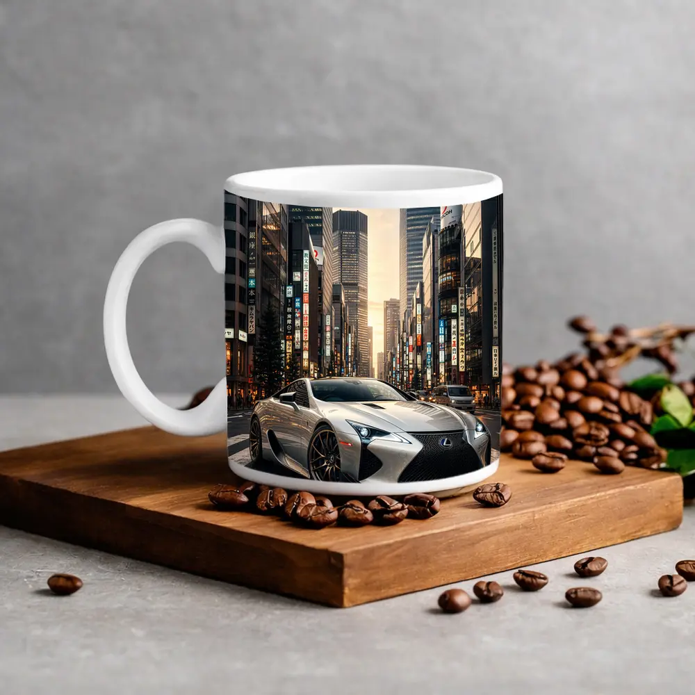 Lexus LC Tokyo City Street Sunset – Mugs
