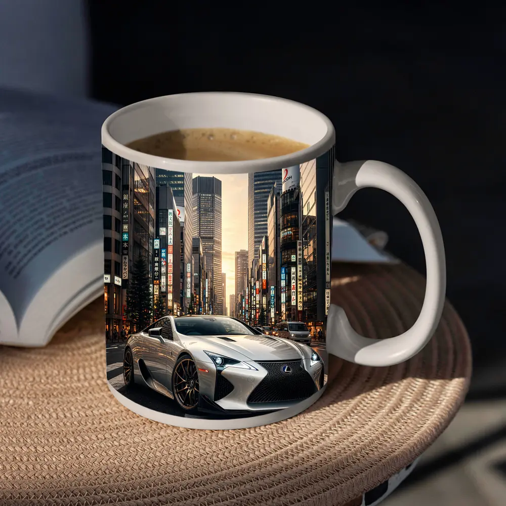 Lexus LC Tokyo City Street Sunset – Mugs