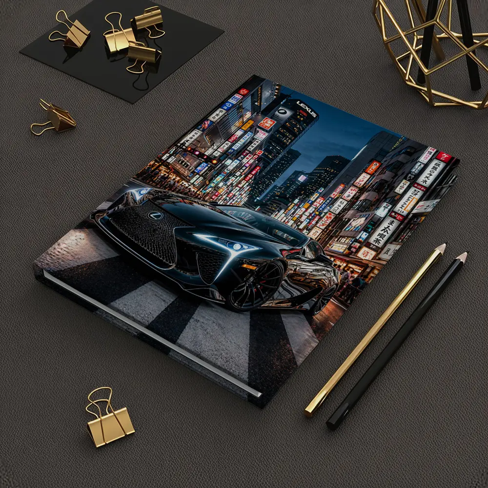 Lexus LC Black Night Tokyo City Streets – Notebooks